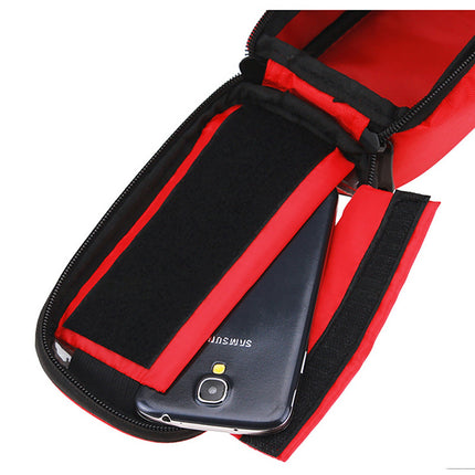 Cycling Frame Bag Bicycle Bike Mobile Phone Holder Yellow - Image 8