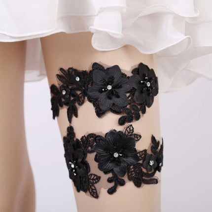 Deluxe Wedding Bridal Garter Set - Image 1