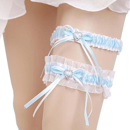 Deluxe Wedding Bridal Garter Set - Image 10