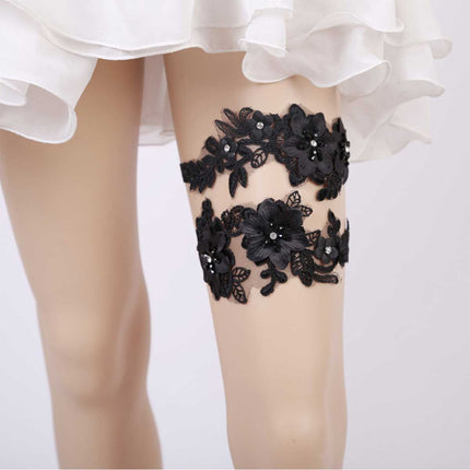 Deluxe Wedding Bridal Garter Set - Image 9