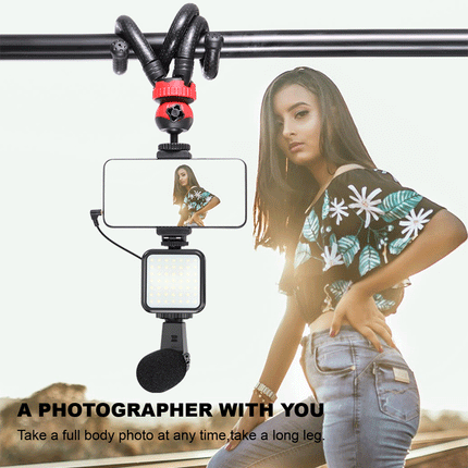 Jumpflash 04LM Mobile Phone Vlogging Selfie Stand Kit With Gorilla Tripod - Image 2