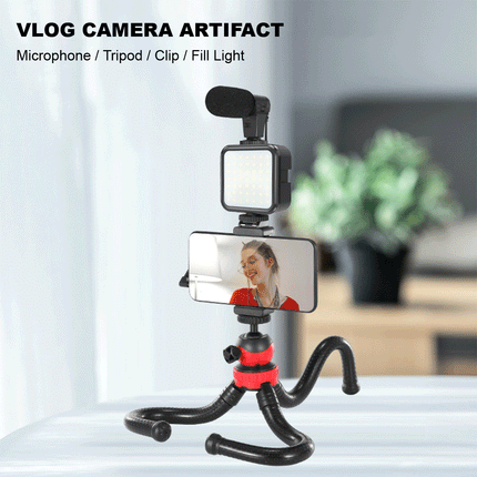 Jumpflash 04LM Mobile Phone Vlogging Selfie Stand Kit With Gorilla Tripod - Image 3
