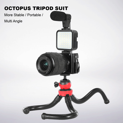 Jumpflash 04LM Mobile Phone Vlogging Selfie Stand Kit With Gorilla Tripod - Image 4