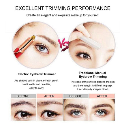 LED Light Electric Eyebrow Trimmer Cutter Head Blade - Image 6
