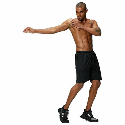 Men 2 in 1 Running Shorts Gym with Phone Pocket Hole - Image 6