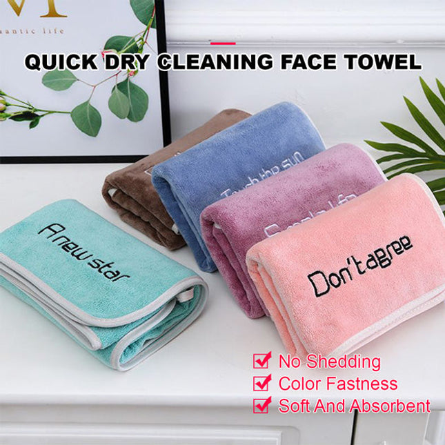 Microfiber Quick Dry Face Washer Towel Hair Dryer Bath Shower Hat 35 x 75cm - Image 1