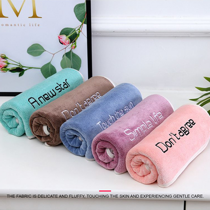 Microfiber Quick Dry Face Washer Towel Hair Dryer Bath Shower Hat 35 x 75cm - Image 2