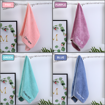 Microfiber Quick Dry Face Washer Towel Hair Dryer Bath Shower Hat 35 x 75cm - Image 7