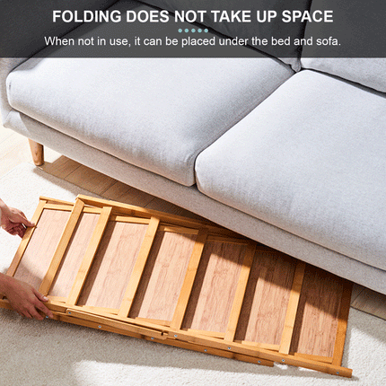 Multi Layer Bamboo Fordable Shoes Rack 6 Tiers 90cm - Image 6