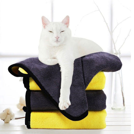 Pet Dog Cat Bath Towel Microfiber Cloth - Image 3