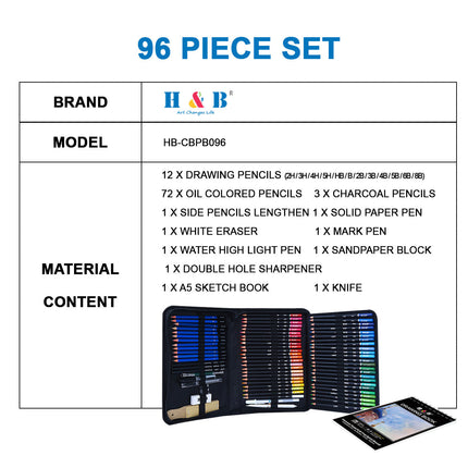 Professional Sketching Pencils Art Set - Image 10