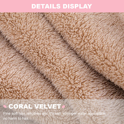 Quick Dry Coral Fleece Hair Towel - Image 7