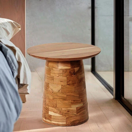 Modern Wooden Round Side Table Classic Coffee Table