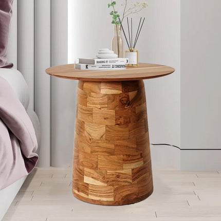 Modern Wooden Round Side Table Classic Coffee Table