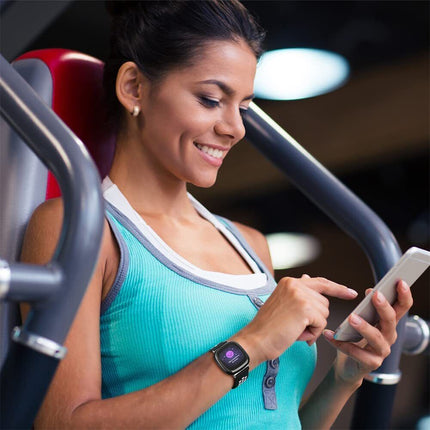 Black Fitbit Versa 3, Versa 4 & Sense,  Sense2 Watch Strap Replacement Silicone Sports Wrist Band