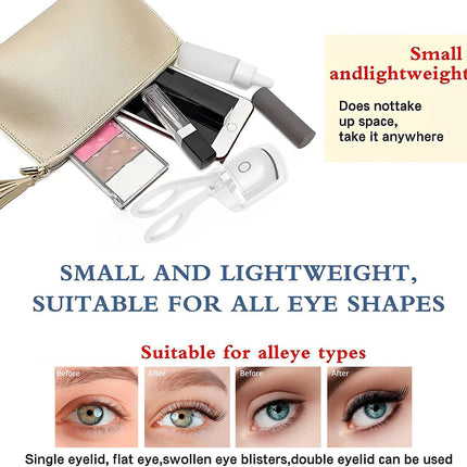 Electric Heated Curling Eyelash Curler Tool Rechargeable