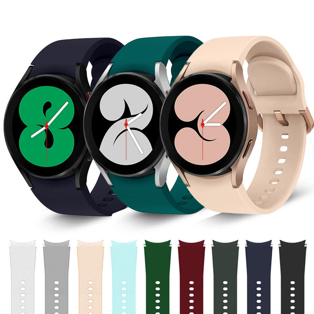 Samsung Galaxy Watch 7 4 5 6 Pro Classic 40 44 43 45 47 mm Silicone Replace Band - Image 1