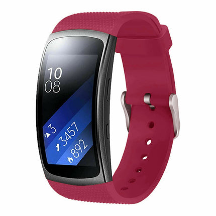 Samsung Smart Wristband Gear Fit 2 Pro/Fit2 Band Sport Silicone Wrist Strap Vermilion - Image 1
