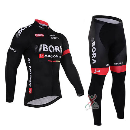 Sports Bicycle Bike Cycling Clothing Long Sleeve Jersey Long Pants Set - Image 2