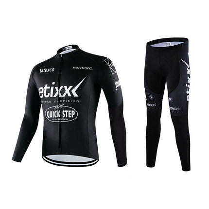 Sports Bicycle Bike Cycling Clothing Long Sleeve Jersey Long Pants Set - Image 3