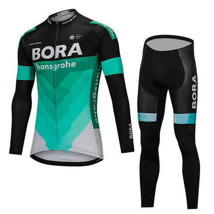 Sports Bicycle Bike Cycling Clothing Long Sleeve Jersey Long Pants Set - Image 6