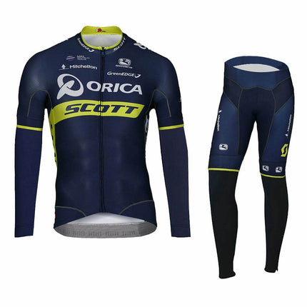 Sports Bicycle Bike Cycling Clothing Long Sleeve Jersey Long Pants Set - Image 9