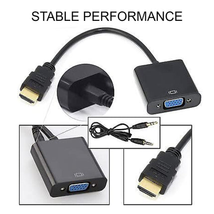 HDMI Male to VGA Female Video Adapter Cable Converter Chipset