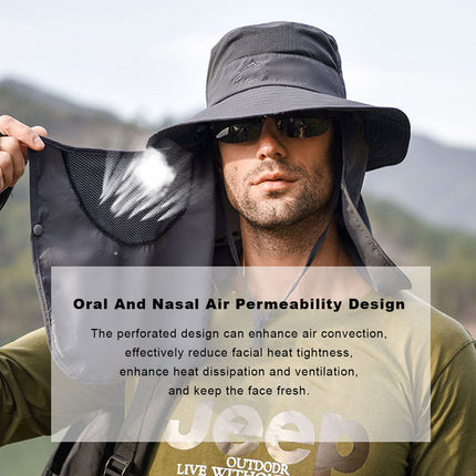 Waterproof Sun Hat Cap Neck Throat Cover - Image 6