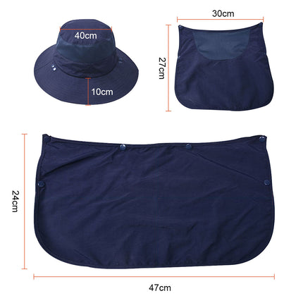 Waterproof Sun Hat Cap Neck Throat Cover - Image 8