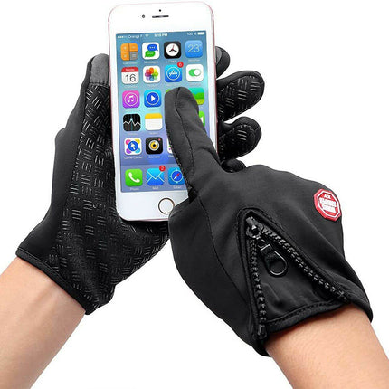 Waterproof Thermal Fleece Full Finger Gloves - Image 1
