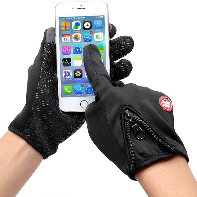 Waterproof Thermal Fleece Full Finger Gloves - Image 1