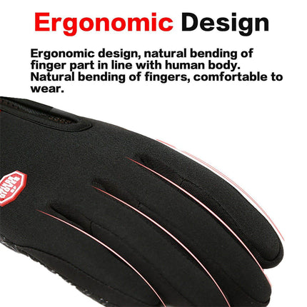 Waterproof Thermal Fleece Full Finger Gloves - Image 6