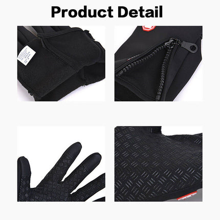 Waterproof Thermal Fleece Full Finger Gloves - Image 7