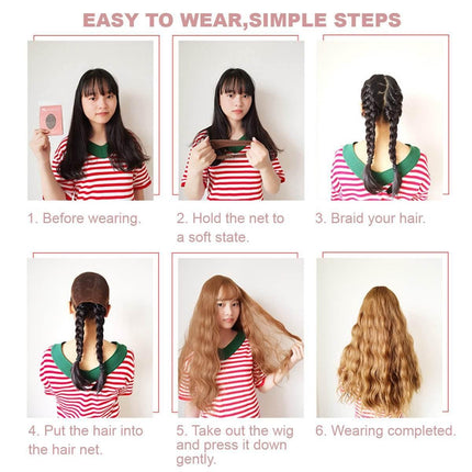 Women Synthetic Wig Long Wavy Cosplay Costume Wigs - Image 8